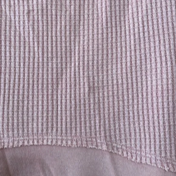 New with tag. Free people. Long sleeve, V neck top. Peach. - Picture 2 of 5